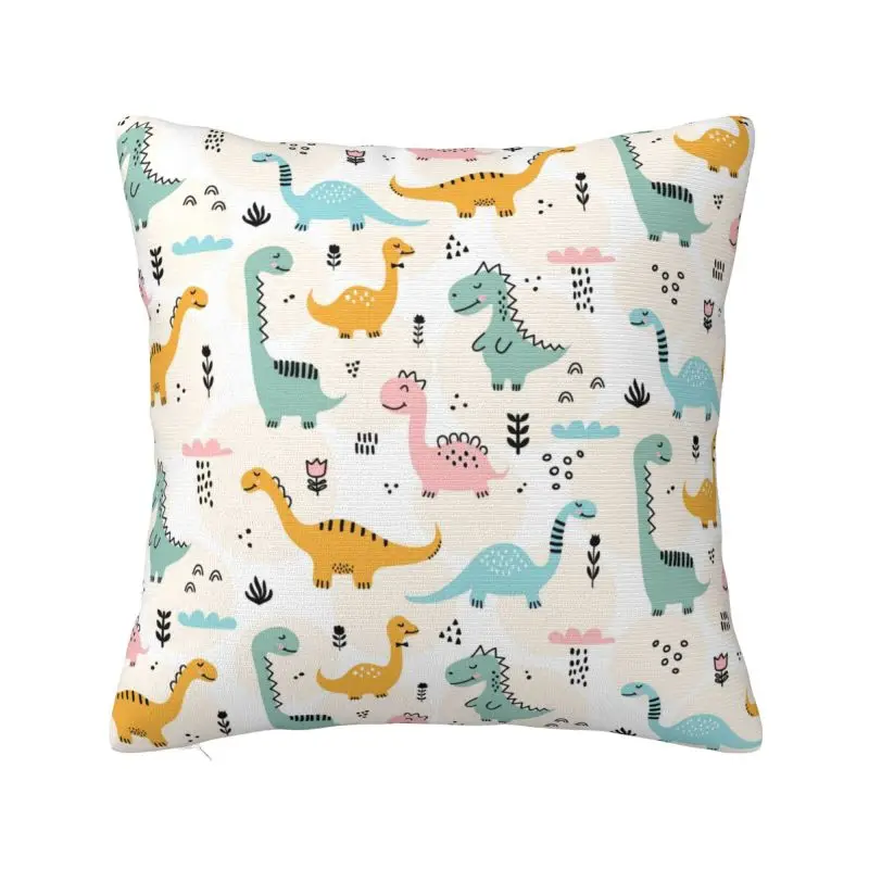 

Чехол-наволочка с забавным динозавром, 45x45 см