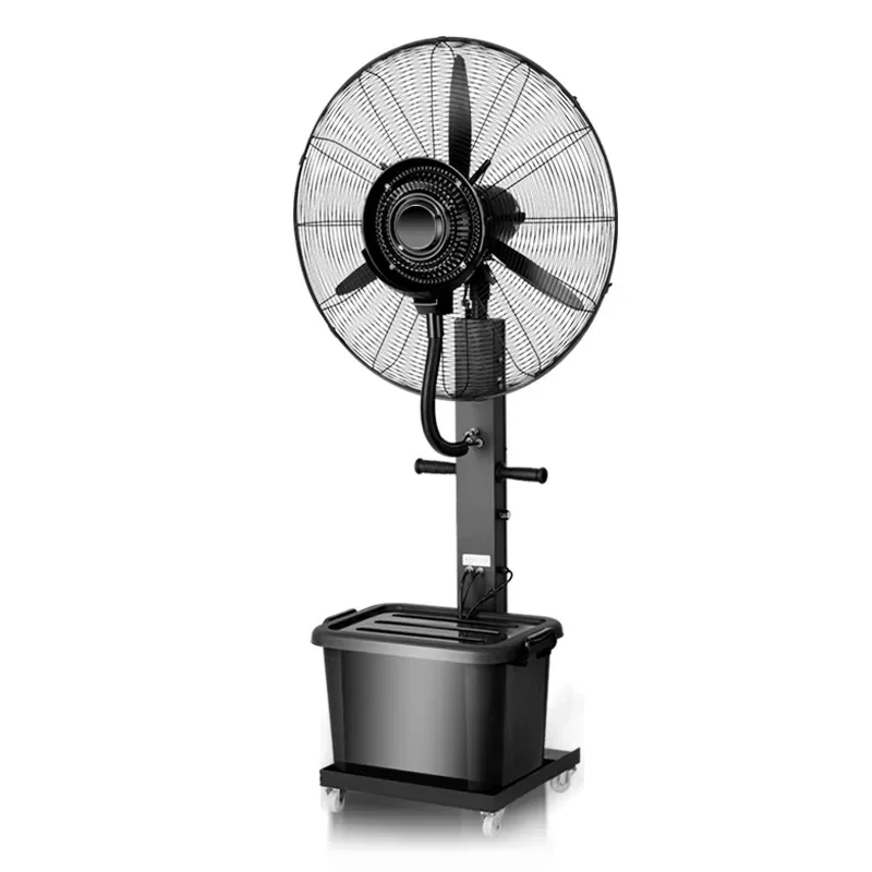 

Напольный вентилятор с распылителем, водяное охлаждение, распыление и увлажнение, мощный электрический вентилятор с вращающейся головкой