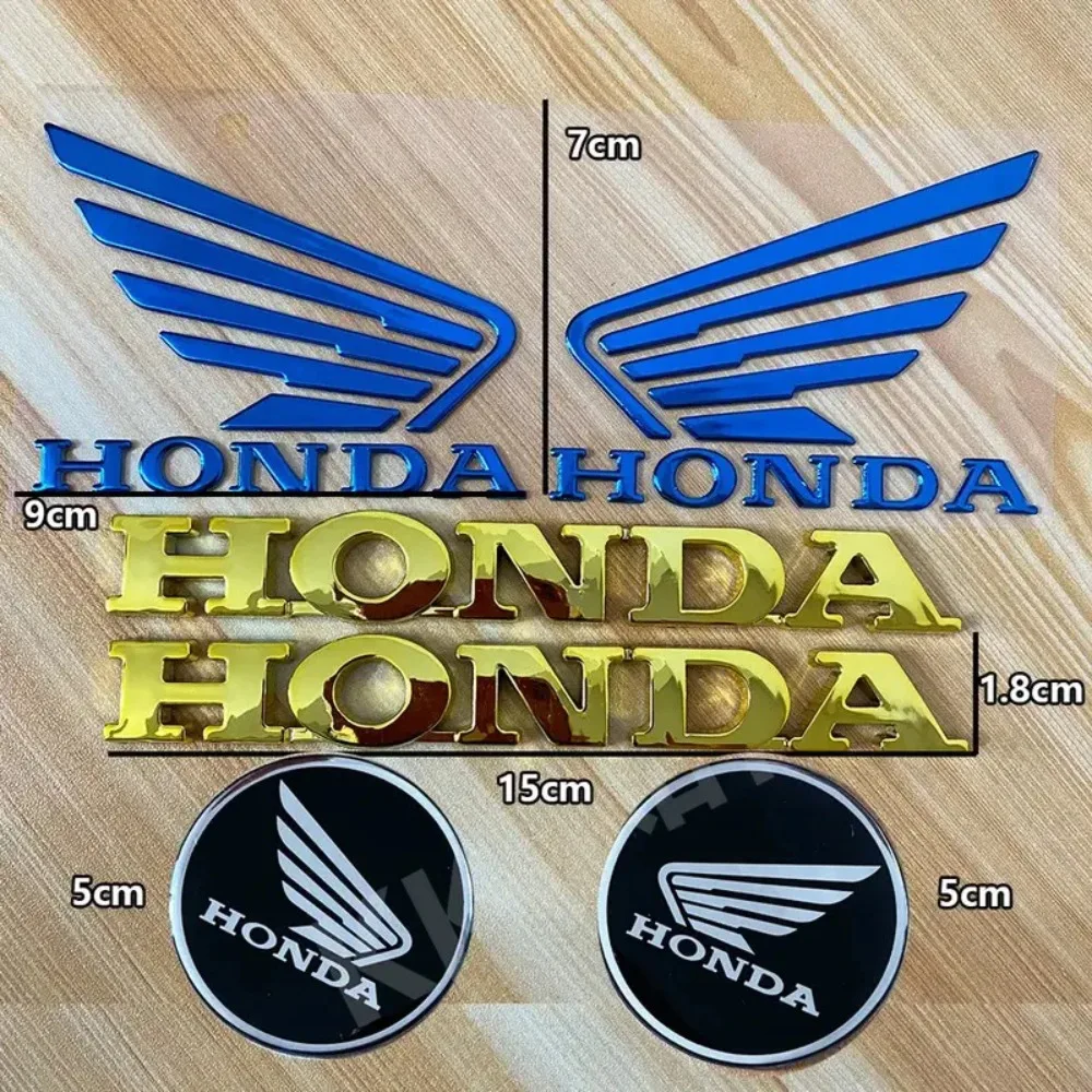 Наклейки Honda, 3D круглые этикетки, гальванические буквы, водонепроницаемые аксессуары для украшения мотоциклов Pcx125PCX160CBR650R1000R