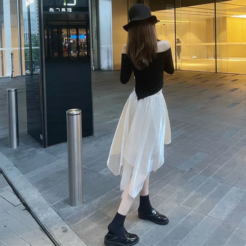 Женская винтажная юбка-пачка средней длины розовая и серая юбка из тюля с высокой