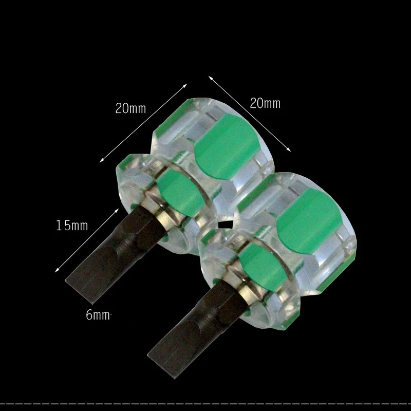Мини-отвертка двойного назначения шлицевая отвертка Philips маленькая с прозрачной