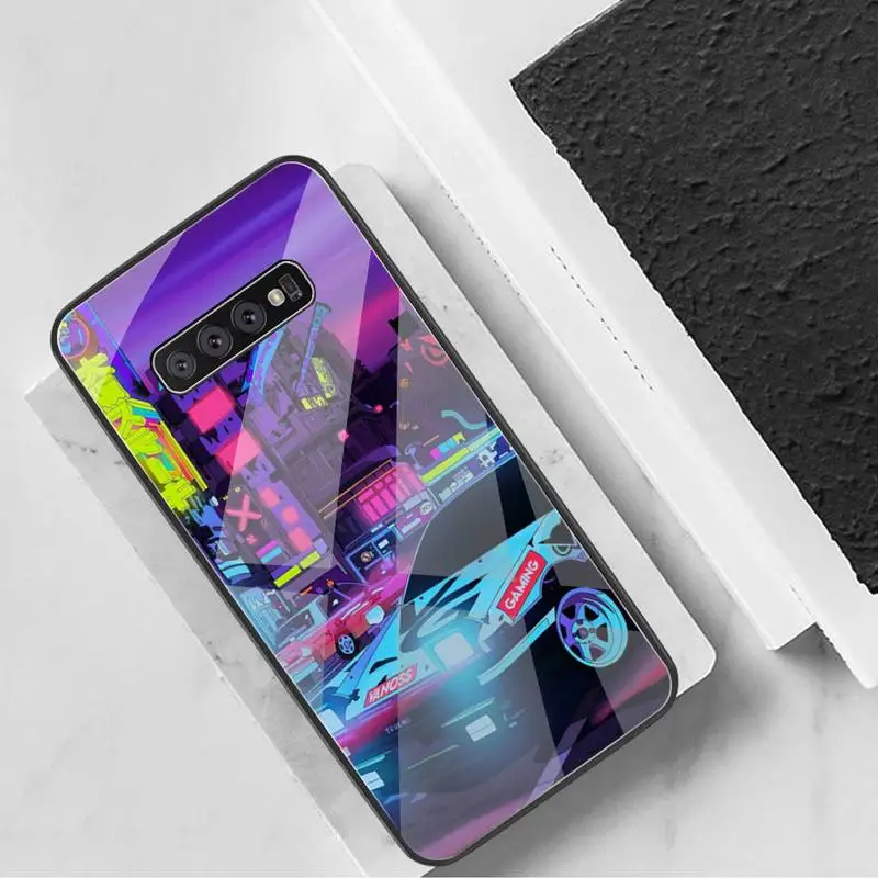 Чехол из закаленного стекла для Samsung S20 Plus S7 S8 S9 S10 Note 8 9 10 | Мобильные телефоны и