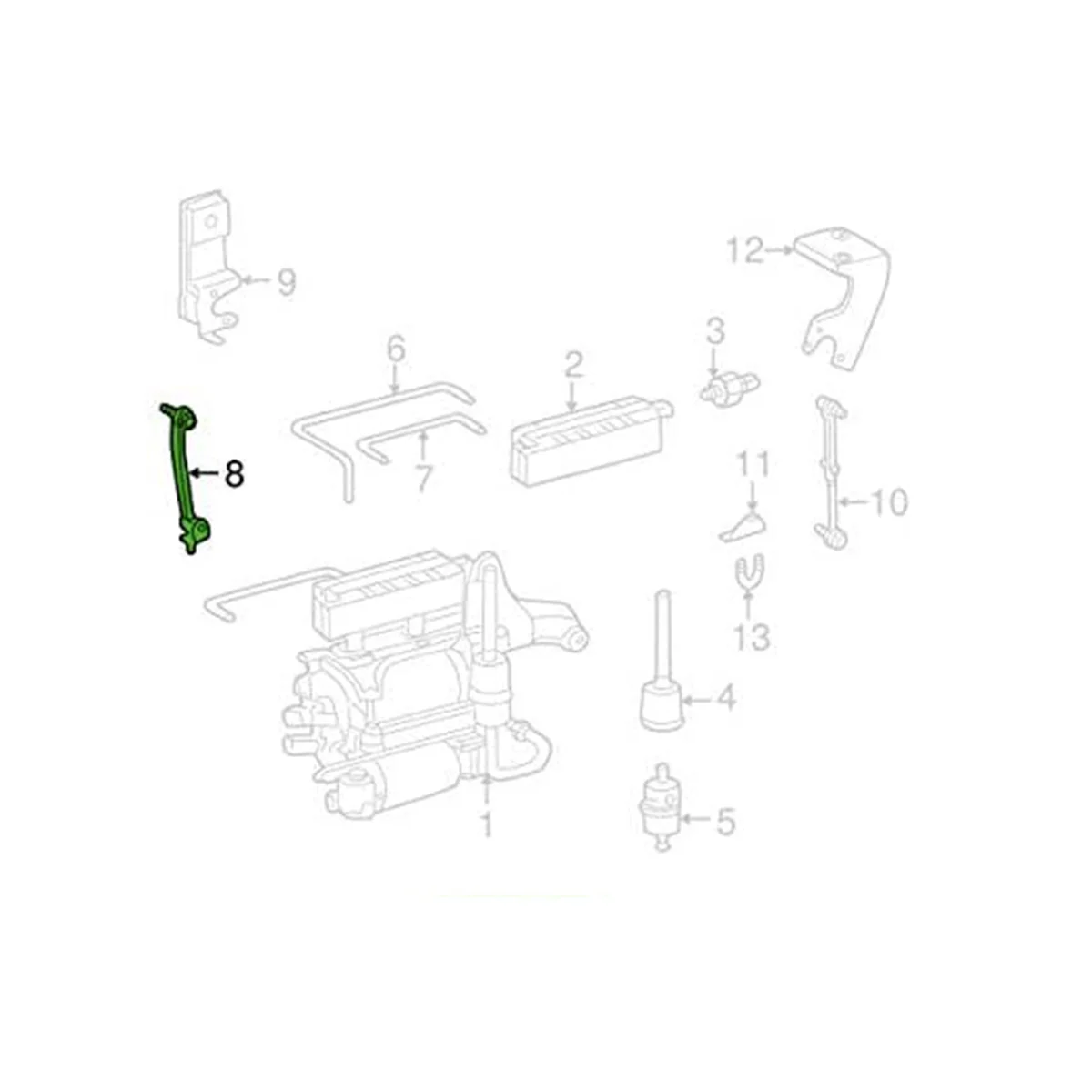 A2203200389 подвеска регулировка высоты стержень датчика кронштейн шатун для Mercedes-Benz S