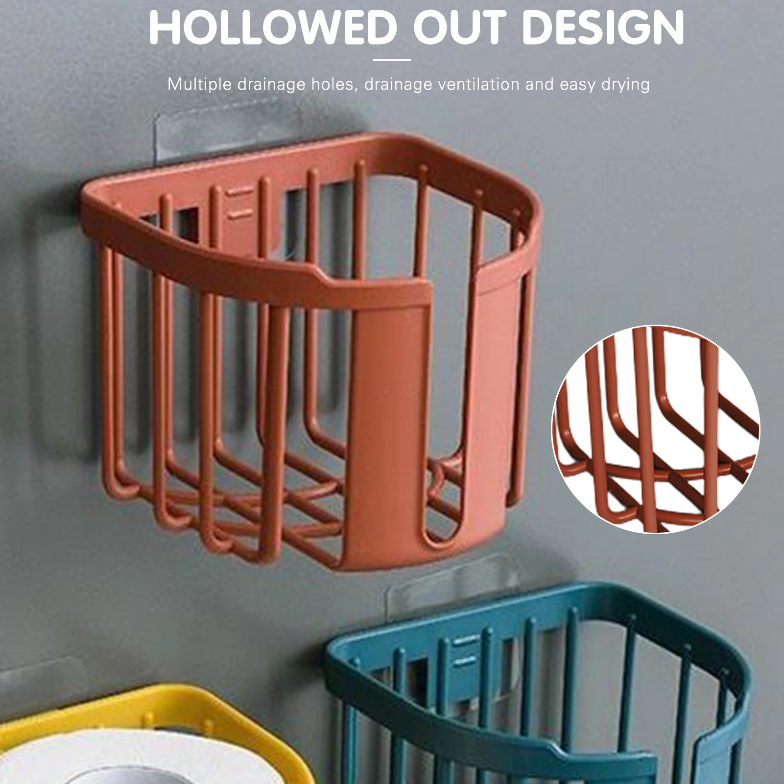 

Настенный бумажный стеллаж, коробка для хранения предметов, круглая стойка для бумаги, полка для рулонной бумаги, полка с полым дренажом, по...