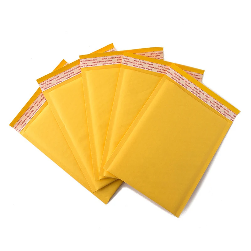 

100pcs/lots 110*130mm Bubble Mailers Padded Envelopes Packaging Shipping Bags Kraft Bubble Mailing Envelope Bags Yellow