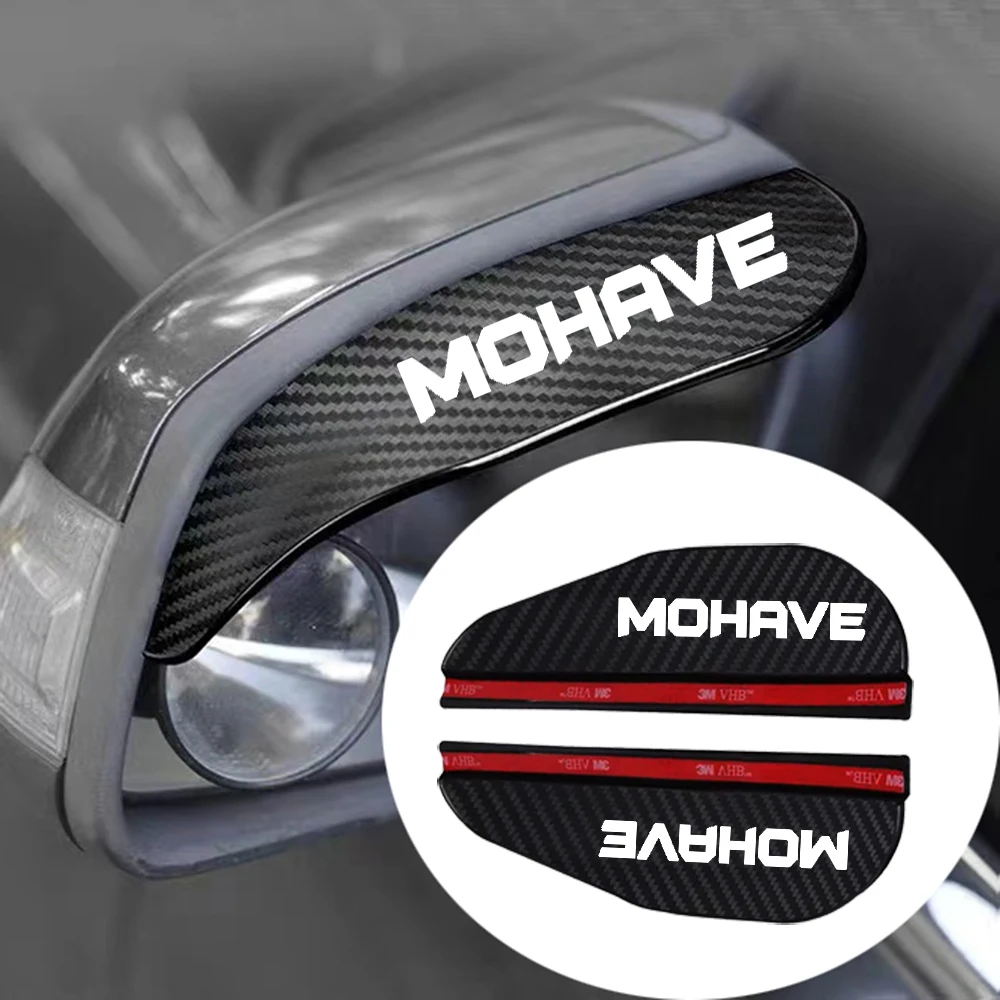 

2x Car Rearview Mirror Rain Eyebrow Protector Rain Sticker for Kia Mohave 2016 2020 2019 Weatherstrip Car Accessories