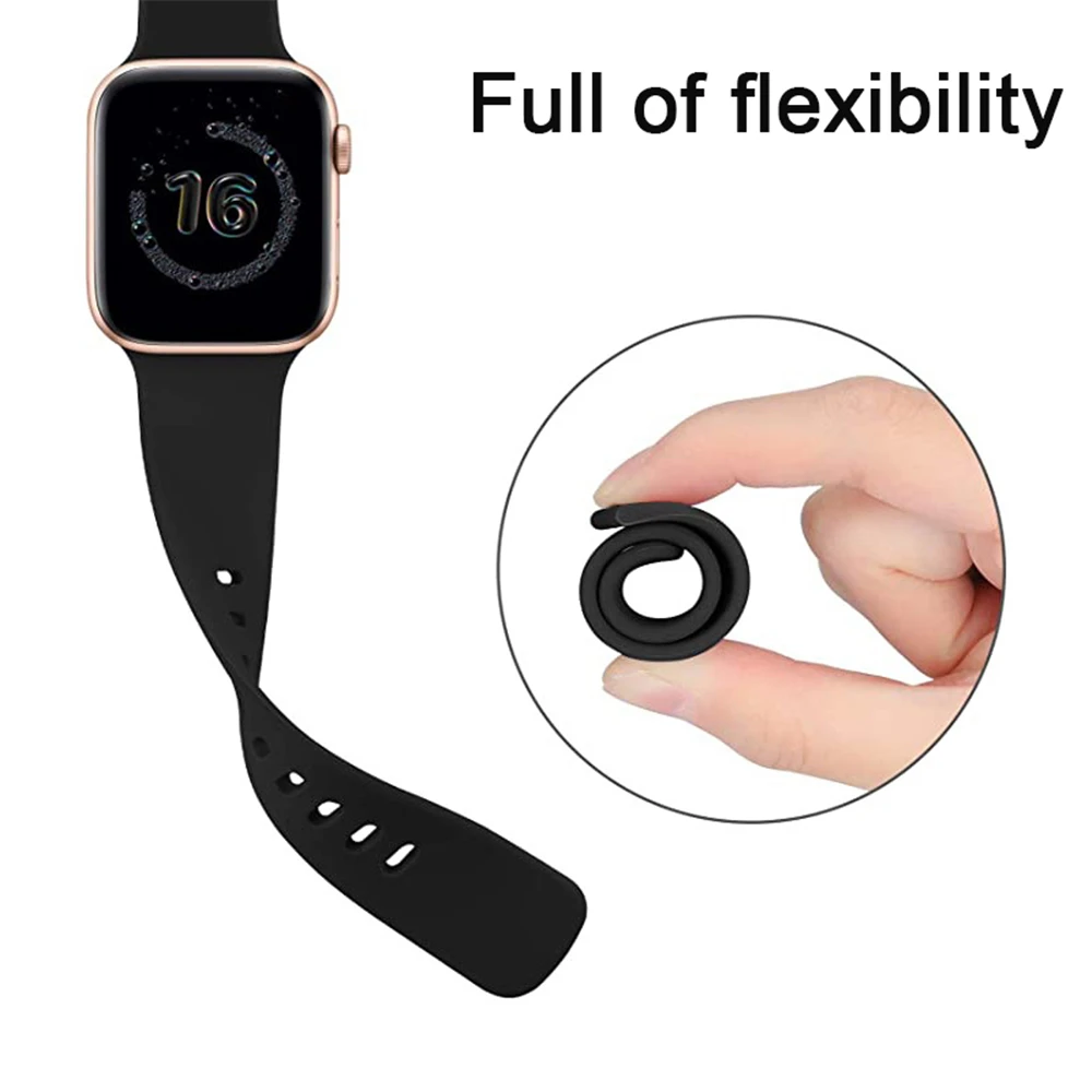 Silicone Strap For Apple Watch band 44mm 40mm 45mm 41mm 49mm 38mm 42mm 44 45 mm Sport Bracelet iWatch Series 8 SE 7 3 5 6 Ultra