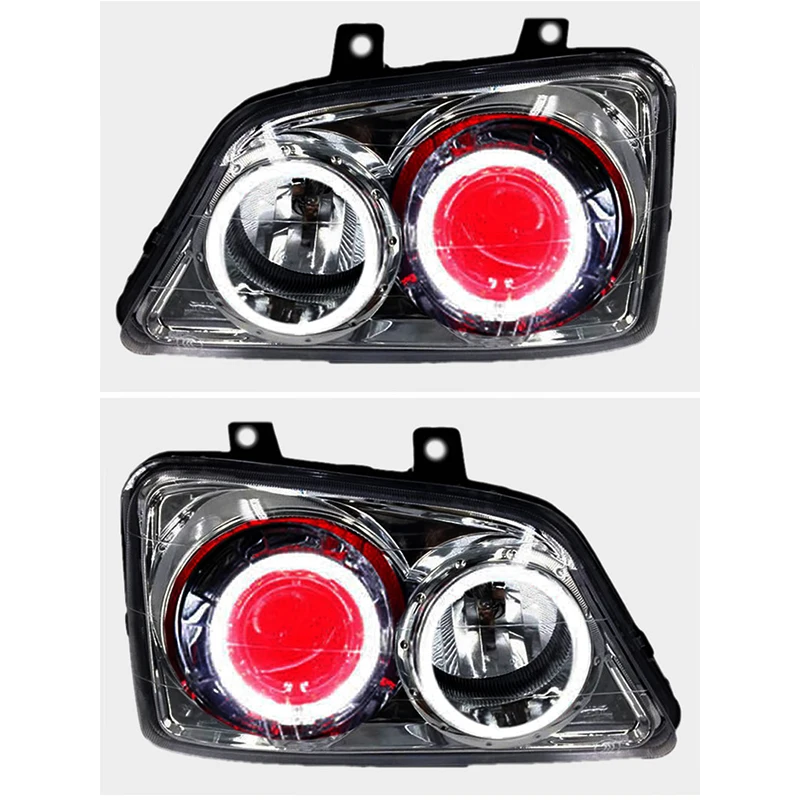 Фото Кастомизированные светодиодные фары Full LED для Toyota TERIOS с биксеноновыми линзами и дневными ходовыми огнями (DRL) №1