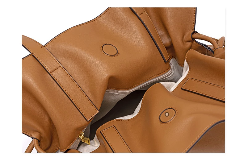 Женская сумка-тоут из натуральной телячьей кожи однотонный Роскошный