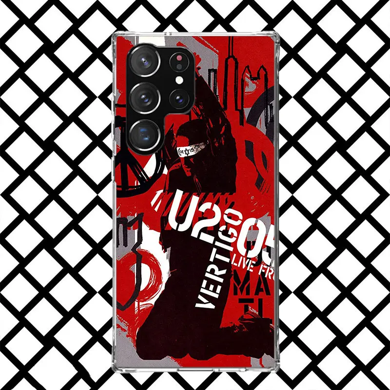 Фото Чехол для телефона Band U-U2 Rock для Samsung Galaxy S26 S25 Edge S24 S23 Ultra S22 Plus S21 FE S20 + Мягкий чехол с принтом Fundas Galaxy S25 №3