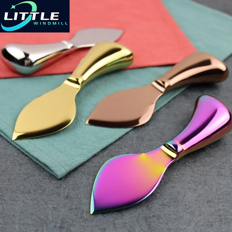 

Premium Exquisite Cheese Knives Stainless Steel Fork Spreader Collection Walnut Handle Cheese Slicer with Gift Box