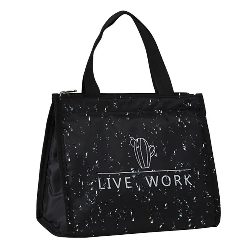 

Thermal Insulated Lunch Bag For Men Women Oxford Cloth Bento Box Organizer Portable Cooler Bag Tote Food Storage Bags