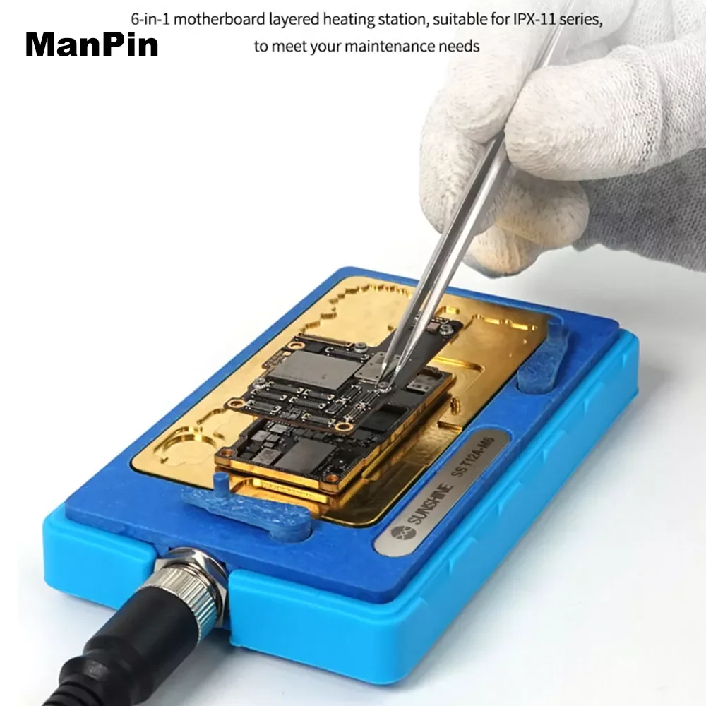 Motherboar Layering Desoldering Heating Station for iPhone X XS XR 11Pro Max CPU IC Chips Glue Remove Phone Repair Tools enlarge