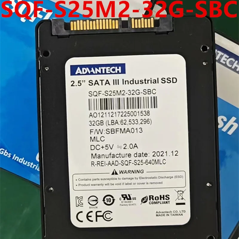 

Original Almost New Solid State Drive For ADVANTECH SQF-S25M2 32GB 2.5" SATA SSD For SQF-S25M2-32G-SBC