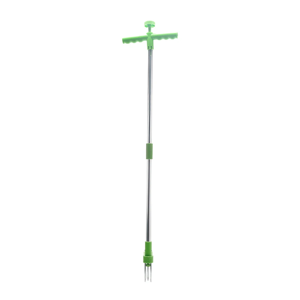 

Outdoor Manual Weed Puller Portable Garden Lawn Killer Tool Durable Stand Up Root Remover Aluminum Long Handled Lightweight
