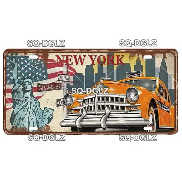 

Металлическая табличка Route 66 винтажного стиля