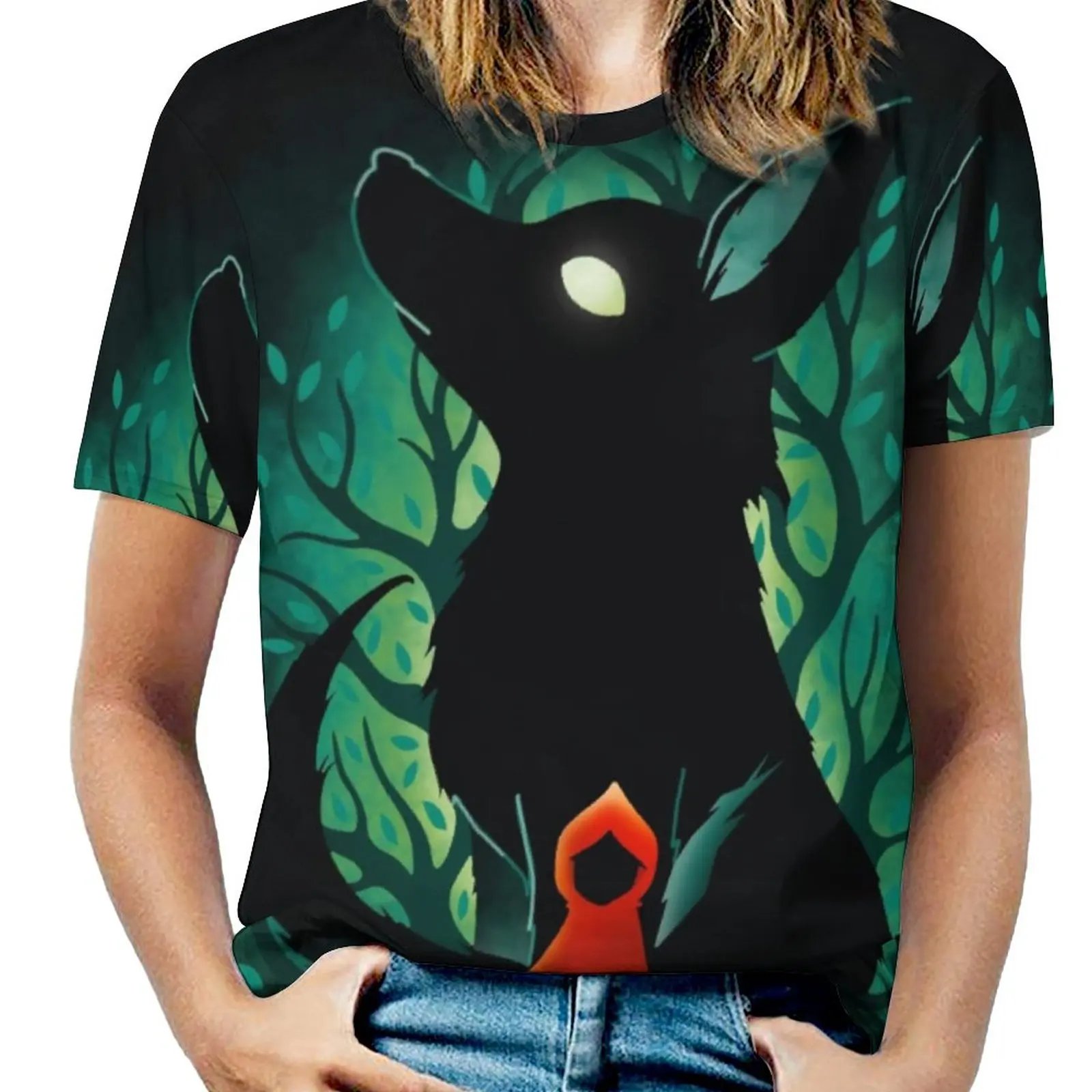 

Футболка в стиле Харадзюку С Капюшоном и коротким рукавом