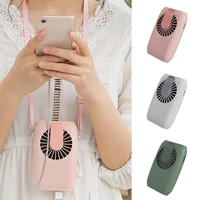sports portable electric hanging neck mini fan cute handheld usb rechargeable home office table small air cooler conditioner
