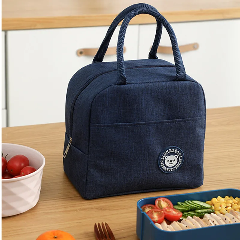 

Picnic Lunch Bag Cooler Handbag Lunch Bag For Women Thermal Lunch Box Aluminum Foil Insulation Bag Portable Food Bag For Student