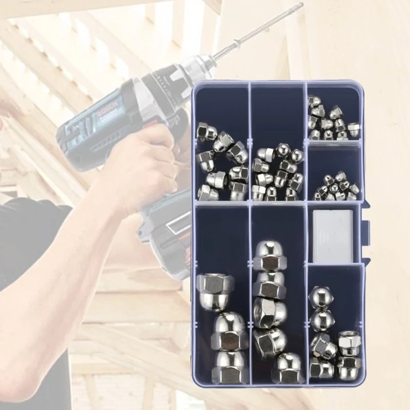 

1/4 "-20 (50 шт.) колпачковые гайки из нержавеющей стали, 304 201 316 нержавеющая сталь Прямая поставка