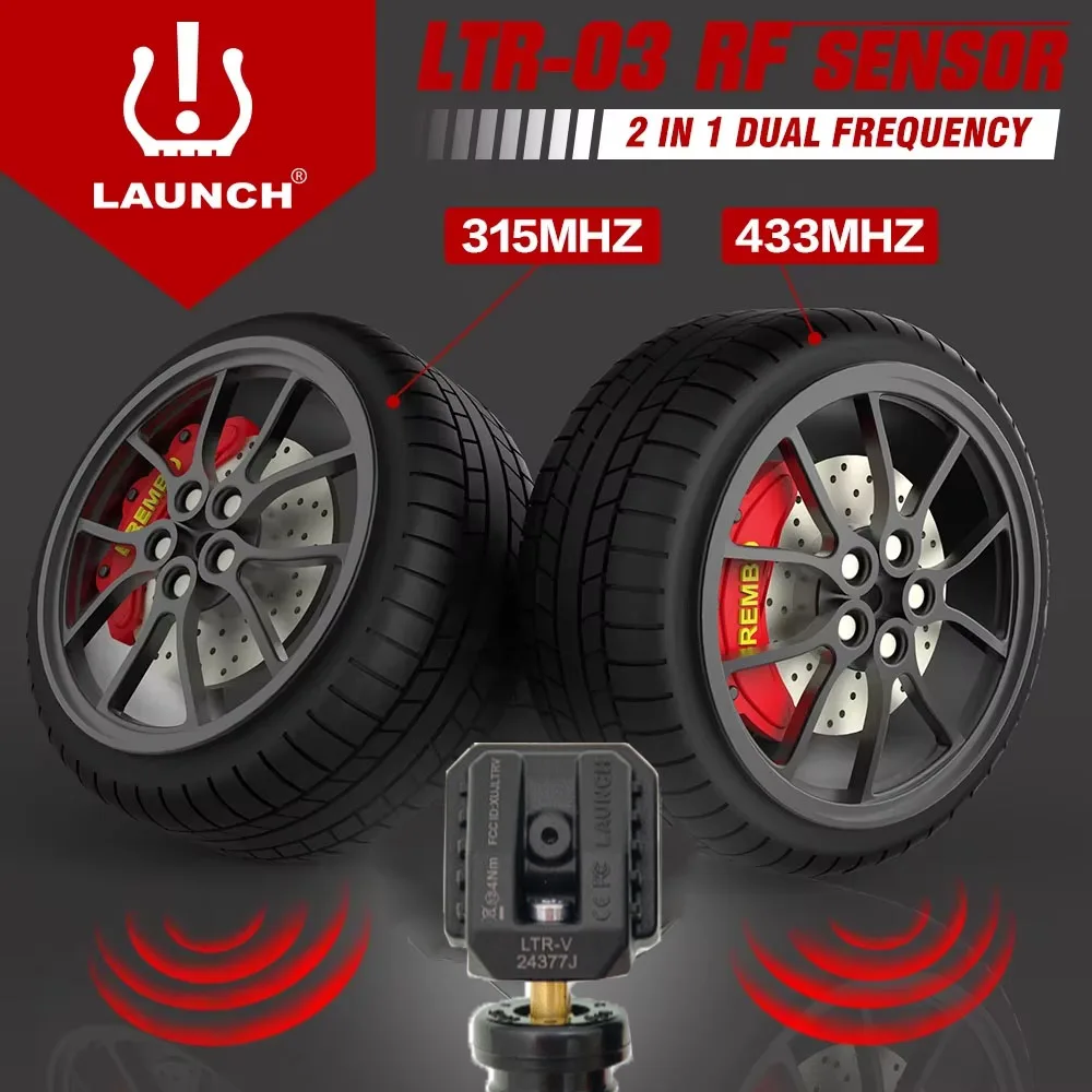 Датчик LAUNCH X431 2 в 1 RF-сенсор LTR-V 315 МГц/433 МГц TPMS Инструменты для ремонта шин Сканер