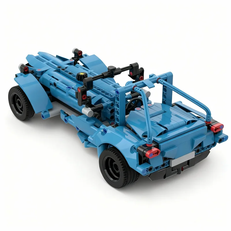 Фото Набор строительных блоков MOC Caterham Seven (524 детали) – альтернативная модель для сборки, архитектурная игрушка, рождественский подарок, креативный конструктор DIY №2