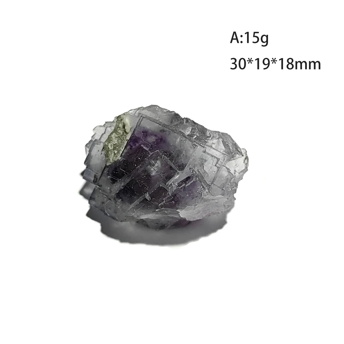 

C3-2D 100% Natural Purple Fluorite Mineral Crystal Specimen Collection From Yaogangxian Hunan Province China