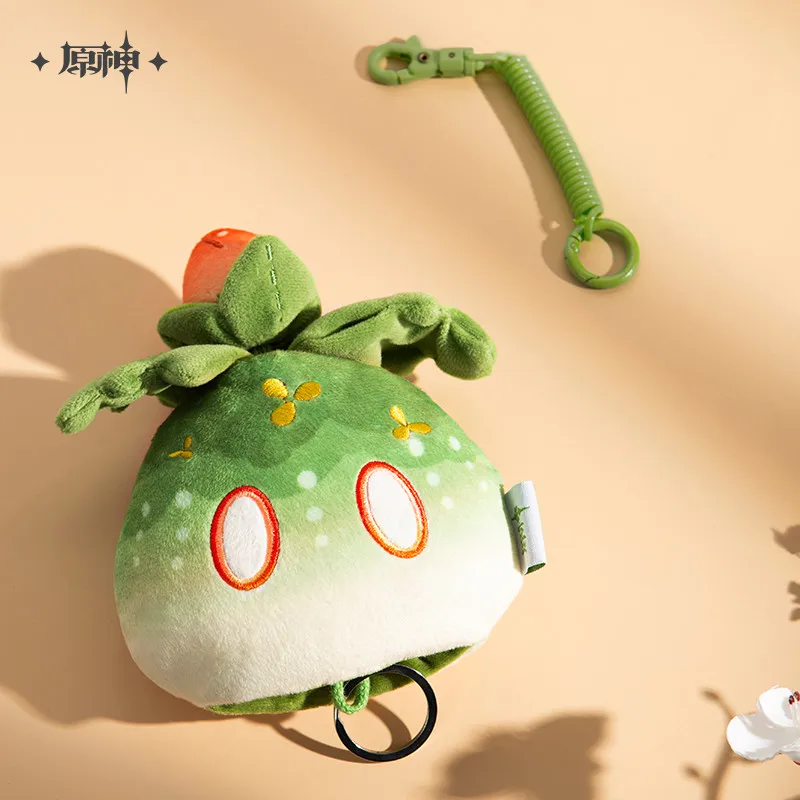 

Game Genshin Impact Cosplay Slime Grass Series Cute Scalable Plush Doll Pendant Bag Coin Purse Toy Anime Card Case Bag Xmas Gift