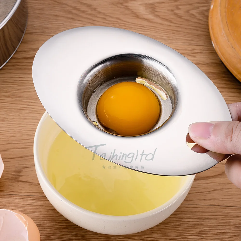 

Egg White Separator 304 Stainless Steel Divider Funnel Spoon Filter Tools Baking Cooking Egg Custards Kitchen Accessories Gadget