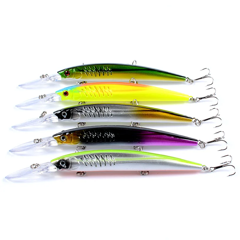 

1PC Floating Minnow Fishing Lure 14.5cm12.4g Hard Bait Wobbler Crankbait Carp Pike Artificial Bass Pesca Fishing Tackle Swimbait