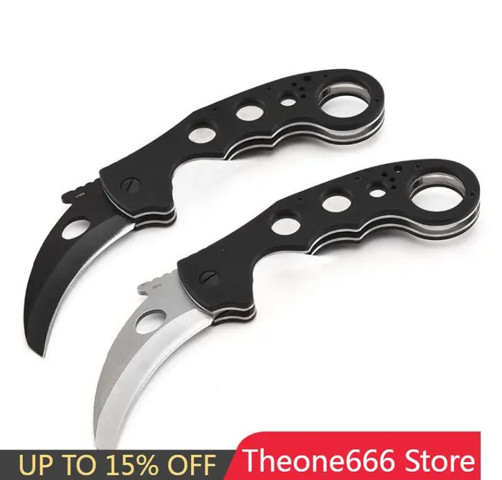 

Karambit Claw Knife Eme 0961 Tanto 440 Blade G10 Handle 56HRC Survival Tactical Pocket Folding Outdoor Survival Knives Gift