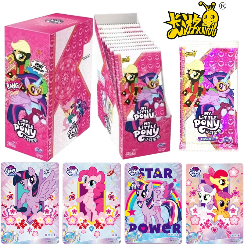 Anime Cute Twilight Sparkle Rainbow Transparent Collection Flash Cards Children's Gifts