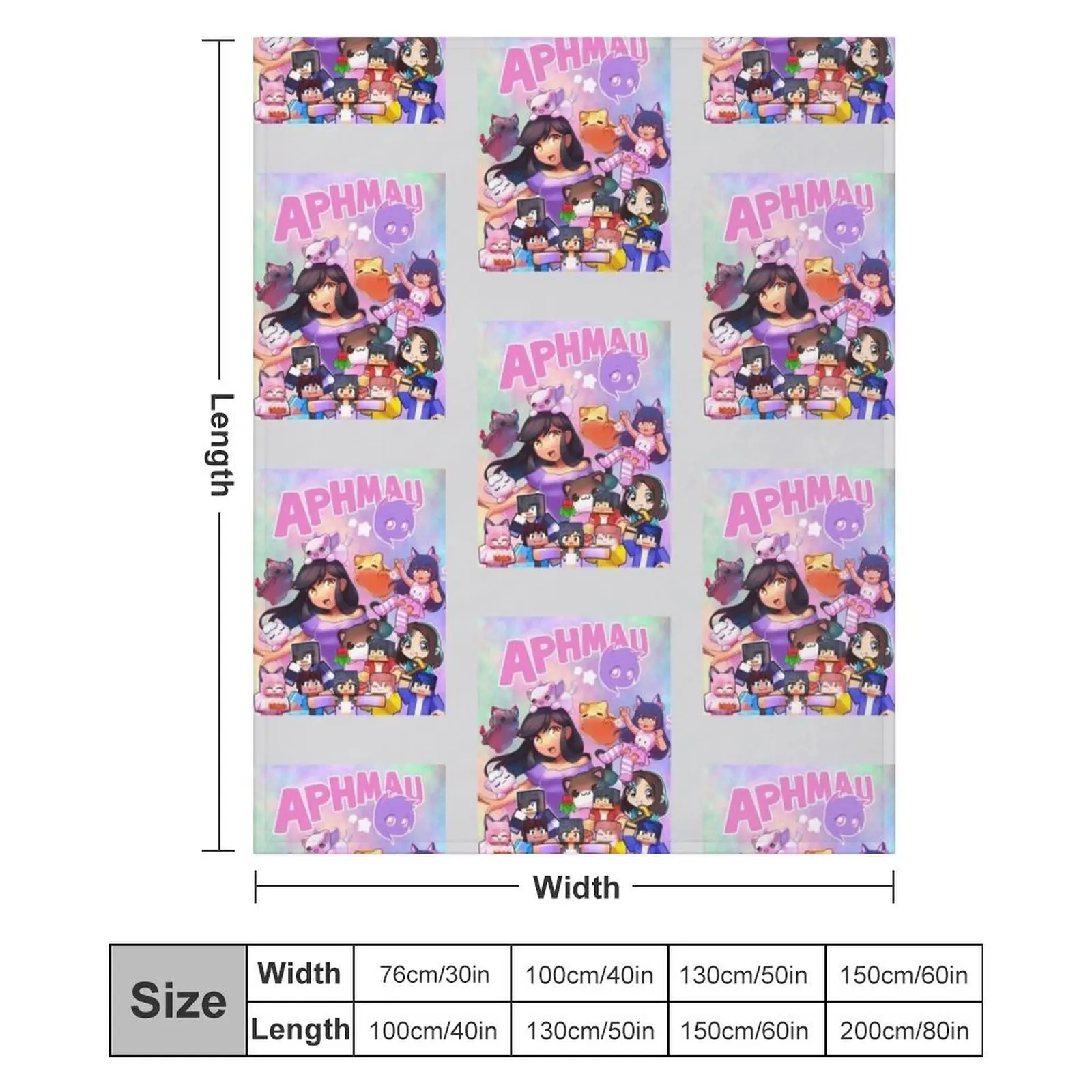 aphmau art3khxamkatt_42 Одеяло Персонализированный подарок Винтажные одеяла