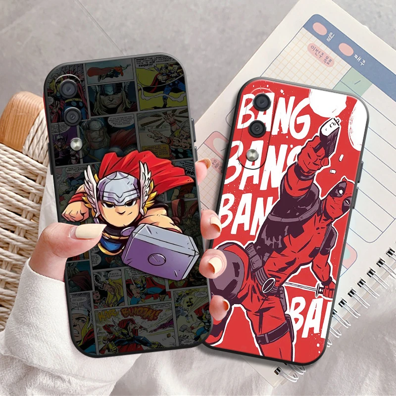 

Popular Marvel Phone Case For Samsung Galaxy A11 A20 A21S A52 4G 5G A71 4G 5G A72 Back Black Soft Silicone Cover Coque