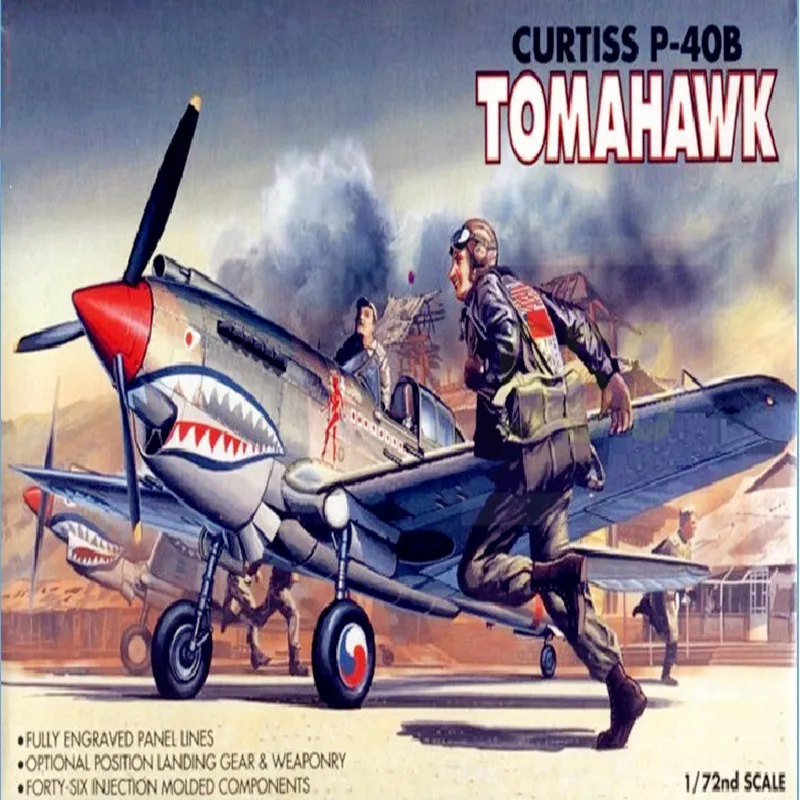 

NX 1/72 Flying Tigers Warhawk Fighter Model Resin Model Kit Resin Military Model Assembled Model