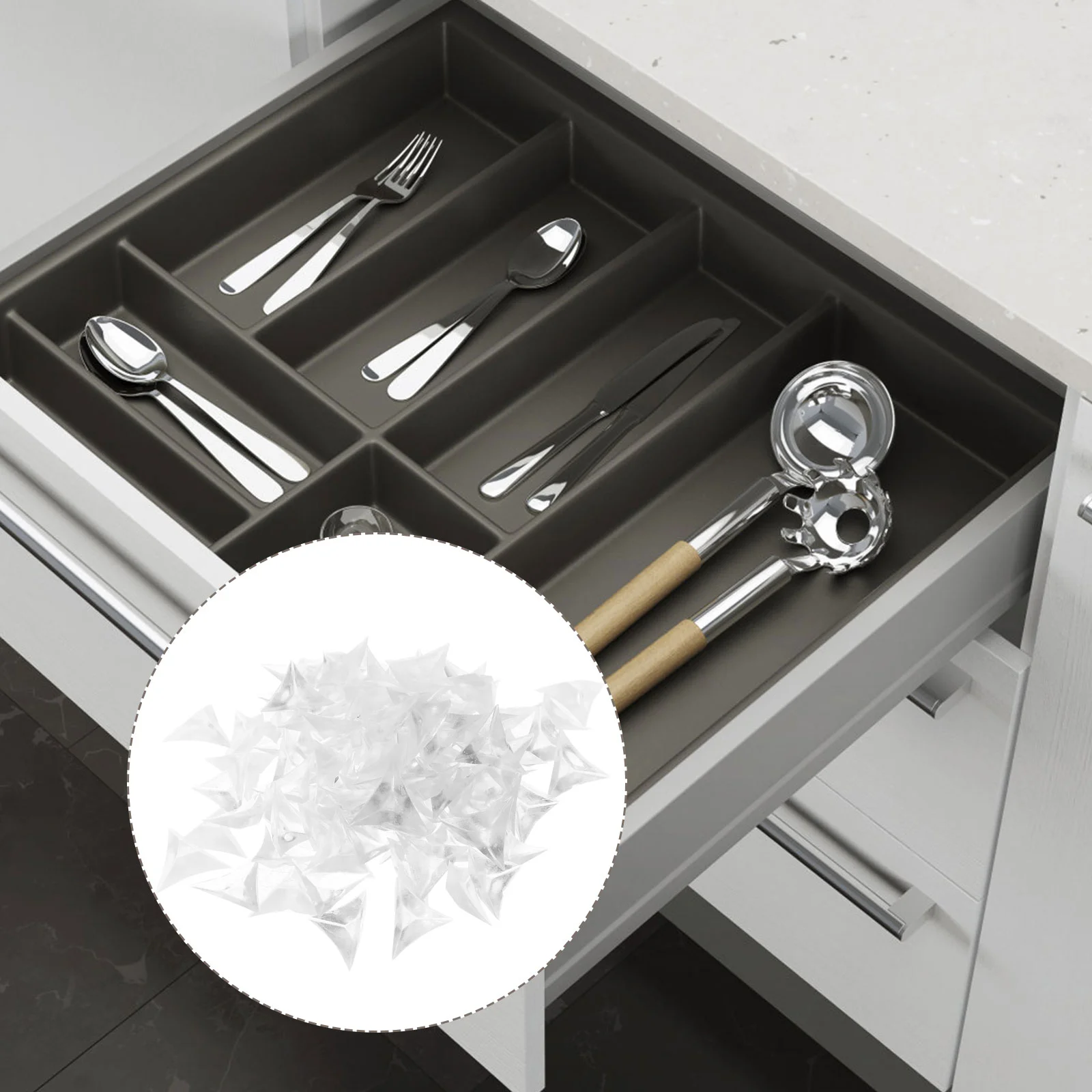 

300 Pcs Dust Corner Retro Kitchen Table Drawer Triangle Dustproof Edge Protective Cover Pvc Baby