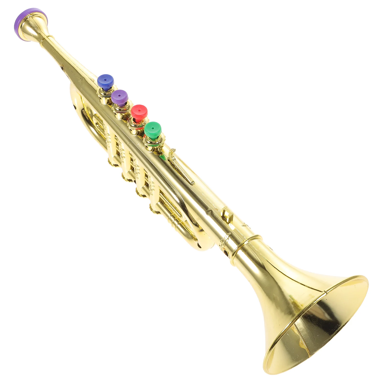 

1pc Kids Playset Creative Trumpet Trumpet with Color Buttons Portable Trumpet for Toddlers Children Kids Beginners