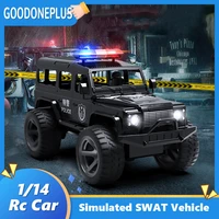 double e 114 rc car large model with light sound remote control swat car off road climbing vehicle crawler toys for boys