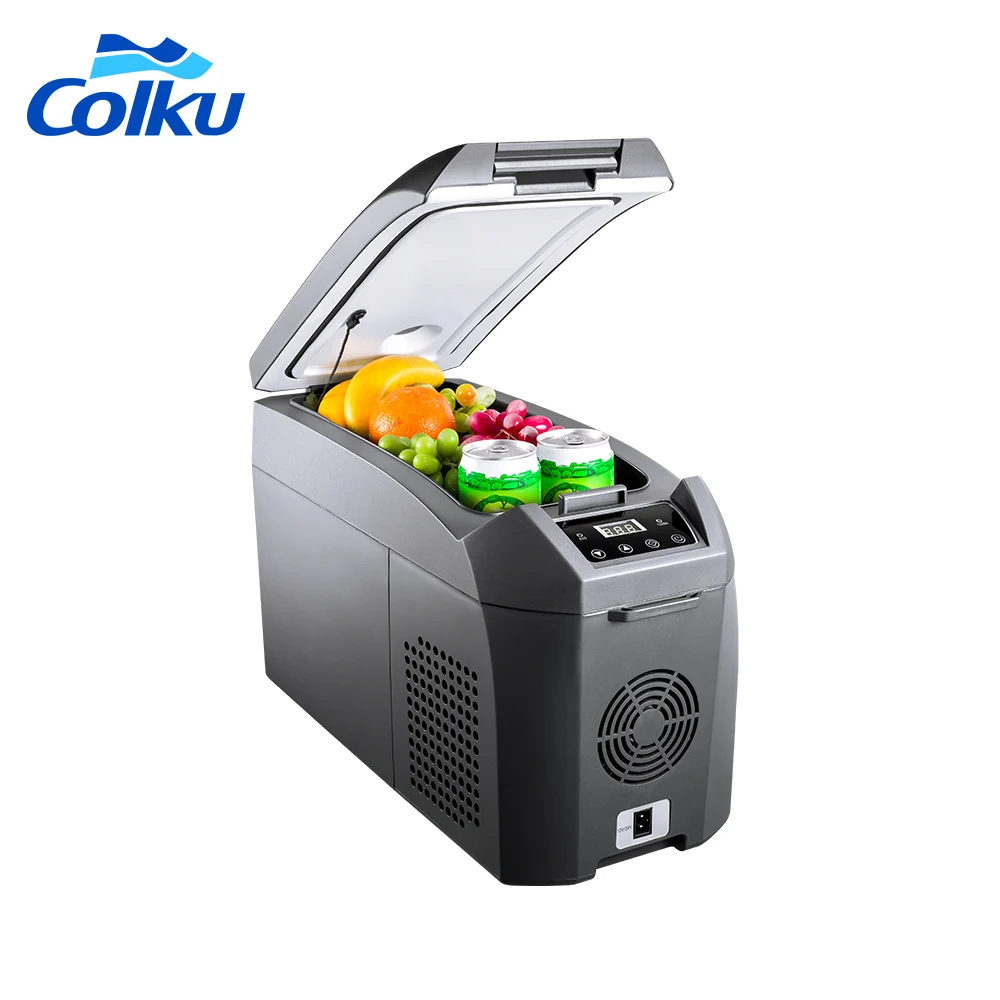 

Colku New Style 14L Cooler Box Mini Fridge Freezer Car Cooler Box 12v Car Freezer Fridge With Removable Strap