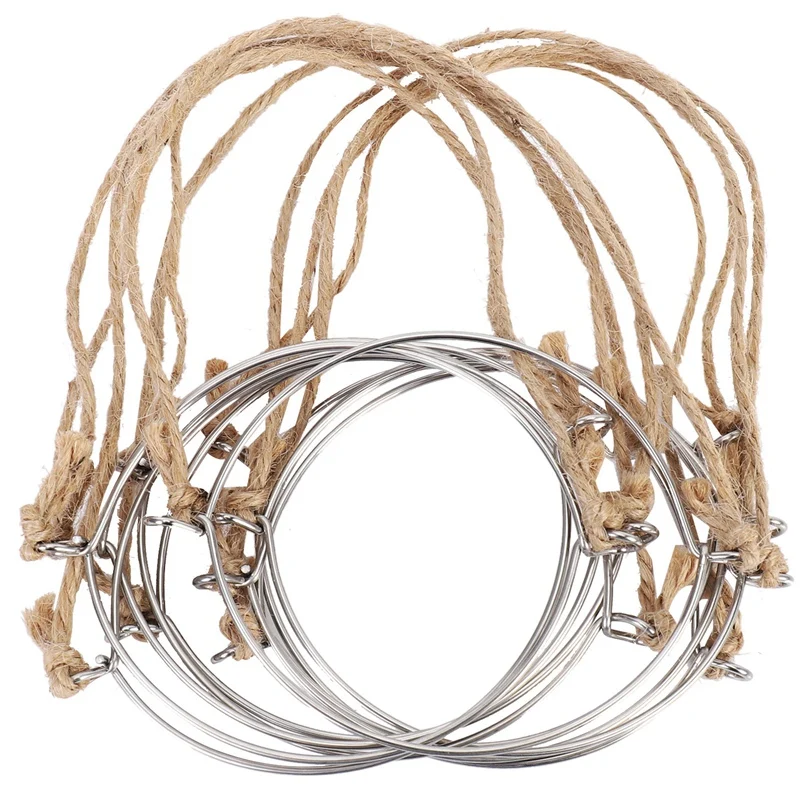 

Практичные вешалки для банок, льняные веревочные ручки для банок с широким горлышком, стеклянные банки, каменная банка подвесные канаты, 10 ш...