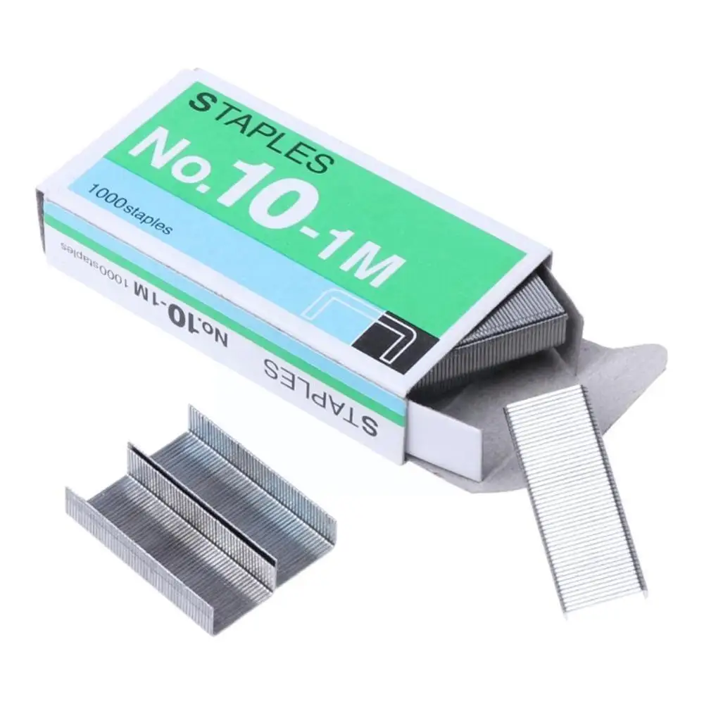 

4 Box Silver Grapadora Grapas Office Stationery Binding Staple Normal No.10 Metal Tapetool Supplies Y2x4