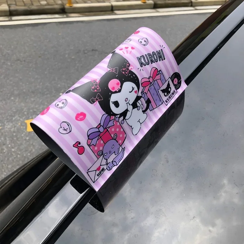 Моющаяся Автомобильная этикетка Kuromi Sanrio наклейка моя мелодия мультфильм Милая