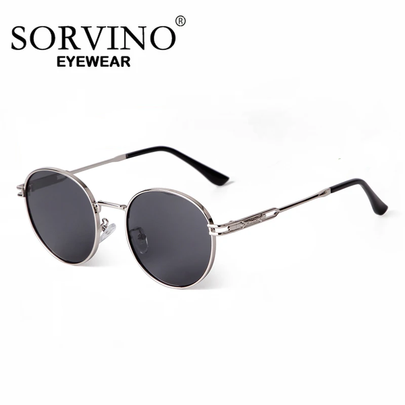 SORVINO круглые солнцезащитные очки в стиле ретро для женщин и мужчин брендовые
