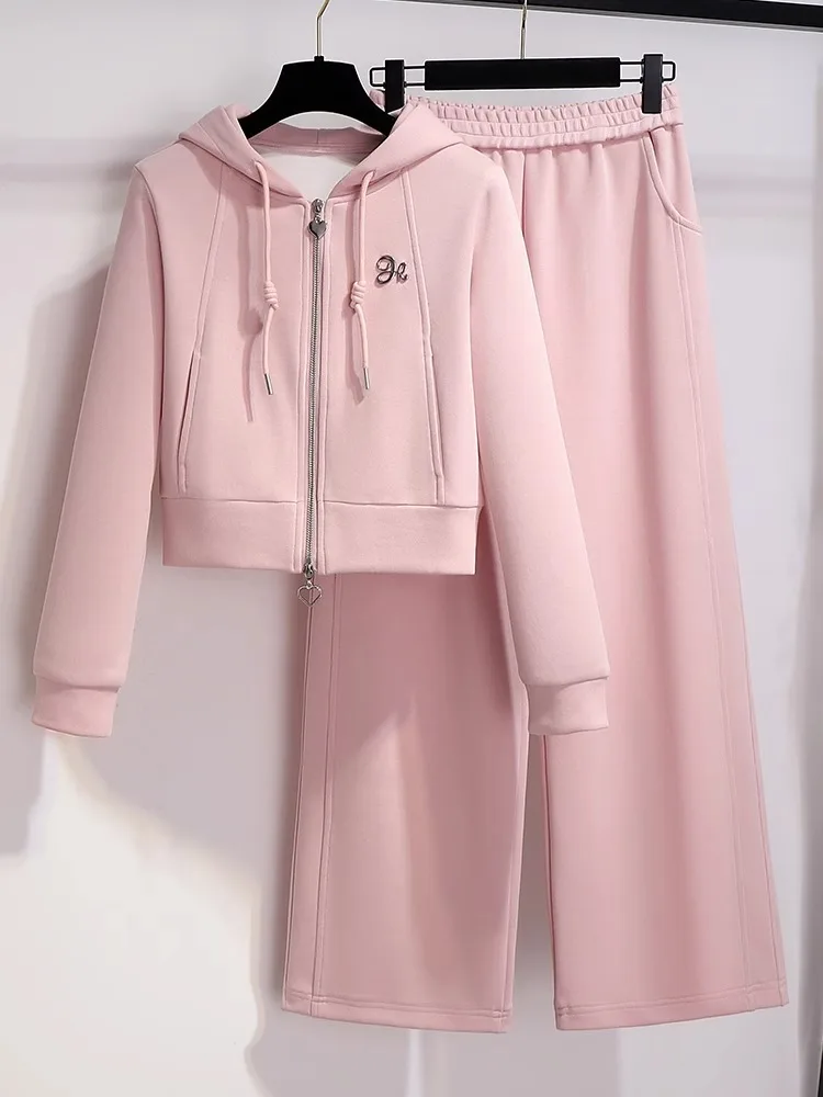 Rouje комплект с капюшоном абрикосового цвета брюки для женщин новинка весны и