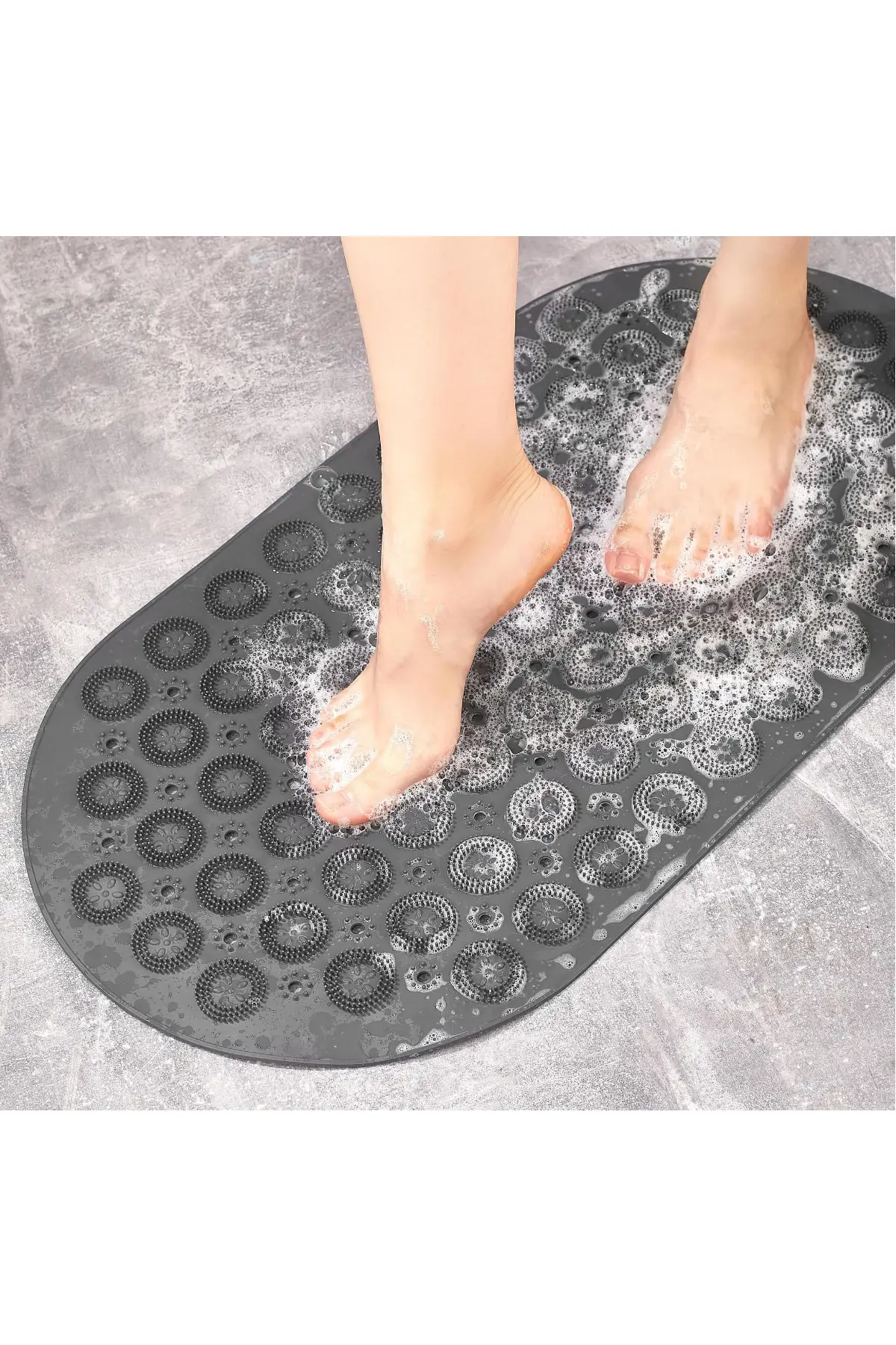 

Massage Bath Mat 40x70 gray non-slip Bath Bath & shower Mat Mat with 40x70 gray non-slip