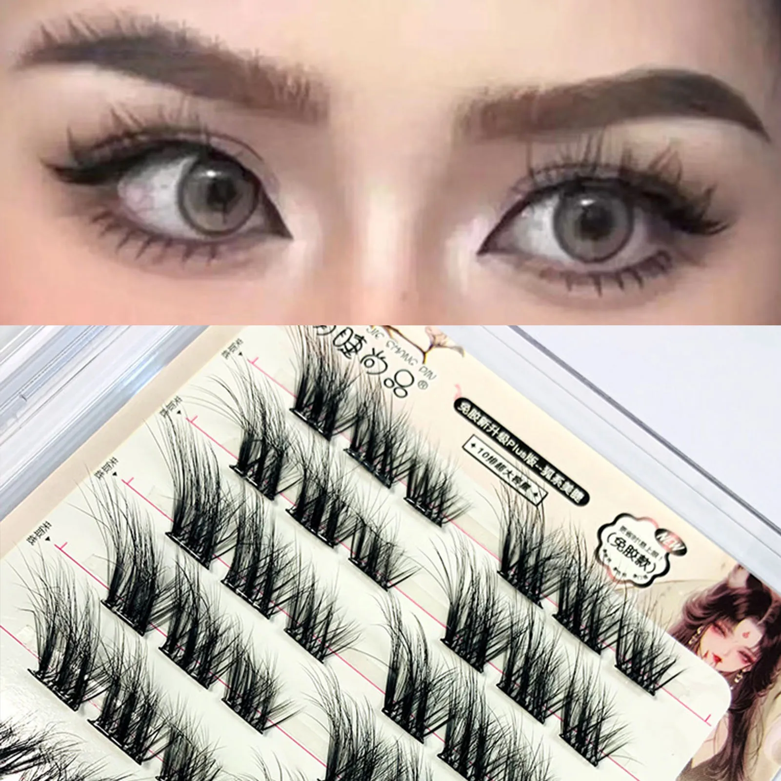 3D пушистые одиночные Кластерные ресницы кошачий глаз DIY Манга для наращивания