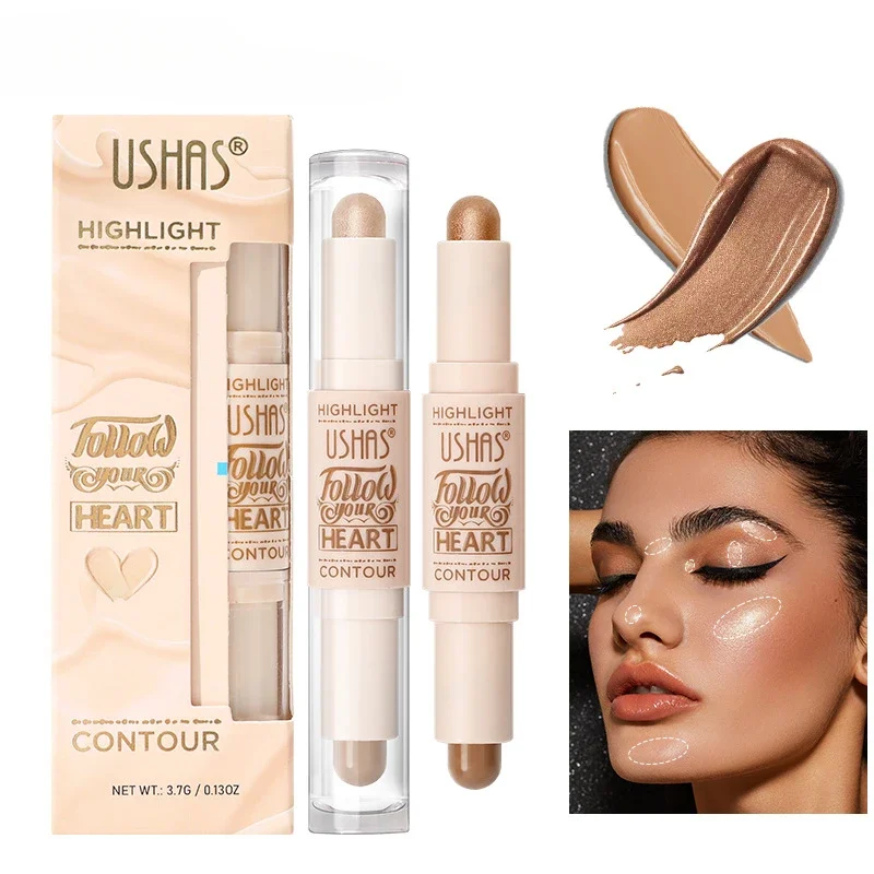 

2-in-1 High Light Contour Stick Stick Concealer Natural Low Light Emitting Highlight Powder