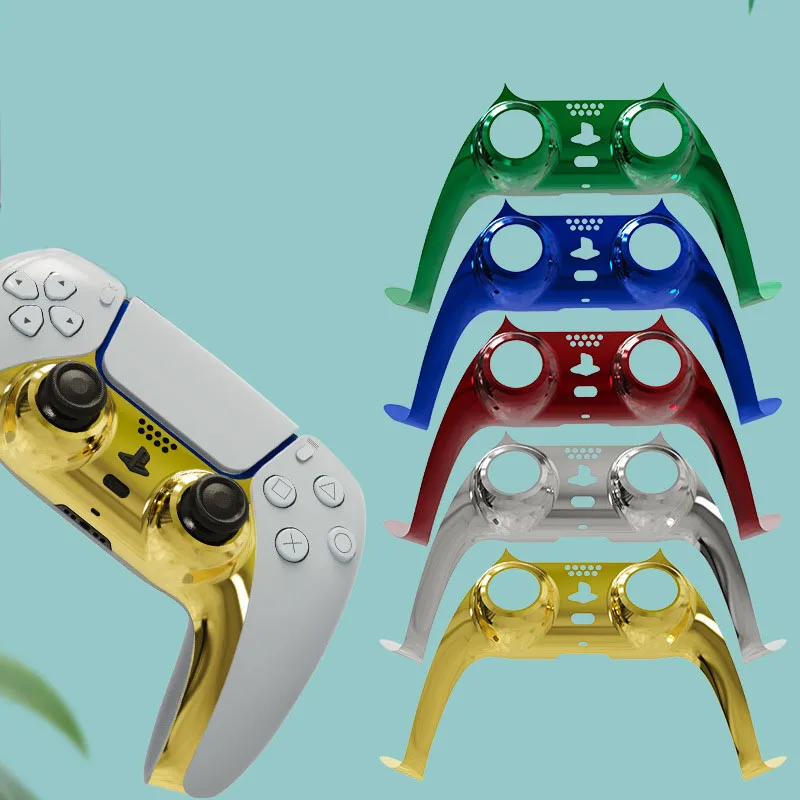 

DIY For PS5 Controller ABS Decorative Panel Strip For Playstation 5 Gamepad Controller With Free Gift 2 Pieces Thumb Stick Grips