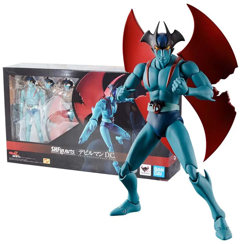 Mazinger Z Anime Figures Shf Devilman Dc 50th Anniversary Collection Action Figure Toys For Boys Children's Gifts