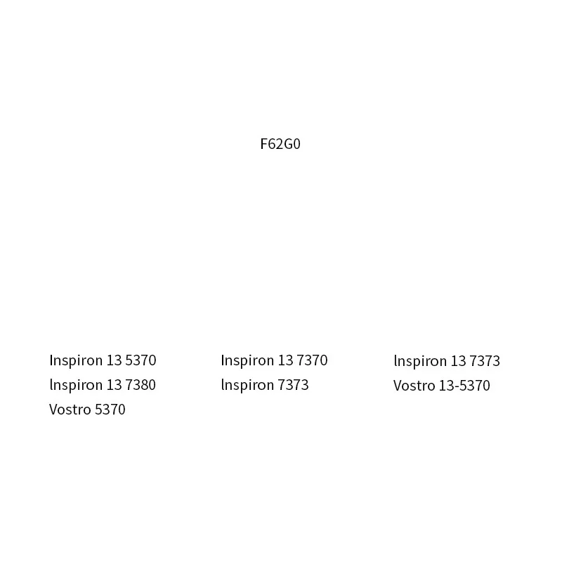 Новый аккумулятор 11 4 в 38 Вт/ч F62G0 для ноутбука Dell Inspiron 13 7386 2 1 5370 7370 7380 Vostro 7373 RPJC3 P91G